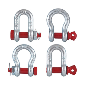 Manille en acier robuste américaine en forme de D et de arc, capacité 0,5-55 tonnes, pour levage et remorquage, matériel de quincaillerie de rigging - Product Image 1