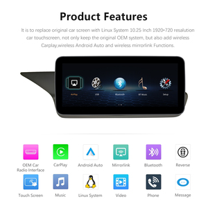 เครื่องเล่นมัลติมีเดียรถยนต์แบบไร้สายขนาด10.25นิ้ว1920*720นิ้วสำหรับ Benz <span class=keywords><strong>E</strong></span> Class W212 2009-2016 - Product Image 6