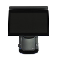 Terminal de point de vente CITAQ T80P 15,6 pouces à double écran tactile en alliage d'aluminium avec imprimante thermique intégrée de 80 mm, multi-OS, Wi-Fi 6, Bluetooth 5.2
