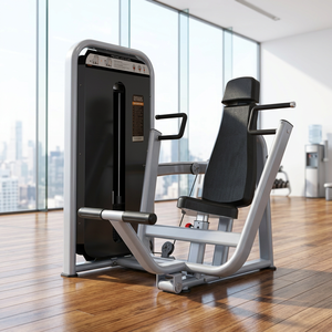 เครื่องออกกำลังกายแบบนั่งสำหรับบริหารกล้ามเนื้ออก (Chest Press) แบบ Heavy Duty พร้อมกองน้ำหนักสำหรับใช้งานเชิงพาณิชย์ เหมาะสำหรับการฝึกกล้ามเนื้อหน้าอกในยิม เพื่อเสริมสร้างกล้ามเนื้อหน้าอก - Product Image 4