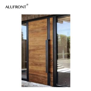 ALUFRONT Porte <span class=keywords><strong>de</strong></span> luxe moderne en aluminium Porte d'entrée extérieure pivotante résidentielle Porte d'entrée principale pour maison d'appartement Porte d'entrée - Product Image 4