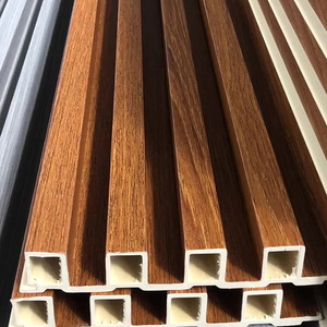 Vente en gros de panneaux muraux en Wpc personnalisés panneau mural en PVC 3D cannelé imperméable pour la décoration - Product Image 3