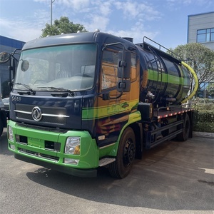 รถดูดสิ่งปฏิกูลแบบสุญญากาศ DONGFENG 4x2 ขนาด 12 ลูกบาศก์เมตร รถบรรทุกถังเก็บของเสีย รถทำความสะอาดถังบำบัดน้ำเสีย รถดูดตะกอน ผลิตในจีน - Product Image 1