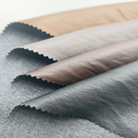 Tissu en cuir synthétique PU de haute qualité, imitation cuir, avec fil métallique, pour vêtements, robes, gants, jupes, vestes