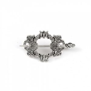 Barrettes à cheveux celtiques vikings, épingles à cheveux vintage avec nœuds celtiques, bâtonnets à cheveux rétro en alliage d'argent, bijoux de cheveux en métal viking celtique - Product Image 4