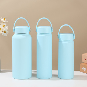 Bonitas botellas de agua portátiles personalizadas de doble pared, venta al por mayor, termo al vacío a prueba de fugas, botella deportiva de acero inoxidable con aislamiento, logotipo - Product Image 6