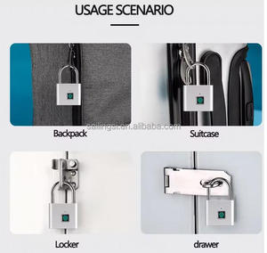 SLS Material inteligente de aleación de Zinc, bloqueo inteligente antirrobo, sin llave, huella dactilar y cadeno electrónico para Home Hotel RV - Product Image 5