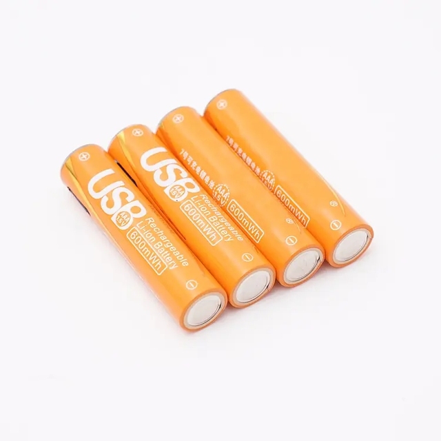 OEM Customization AAA Rechargeable Batteries Aaa Usb 1.5v Type-C Charging Port Lithium Reusble Battery