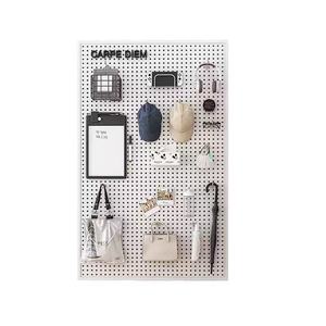 Hiện đại miễn phí thường vụ kim loại Pegboard vuông công cụ treo tường hiển thị đứng cửa hàng bán lẻ showroom nhà để xe phần cứng lưu trữ chủ - Product Image 2