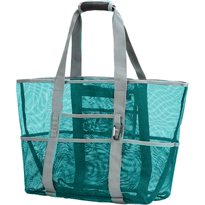 <span class=keywords><strong>Borsa</strong></span> Tote in PVC trasparente di alta qualità con cerniera rinforzata enorme in plastica portatile e resistente all'acqua - Product Image 4