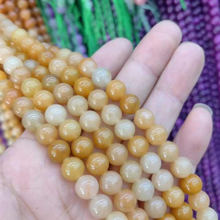 Malahill Natural Orange Moonstone Beads – 8mm Faceted S Shape, 5 Strands + Stretch Cord For DIY Jewelry Making