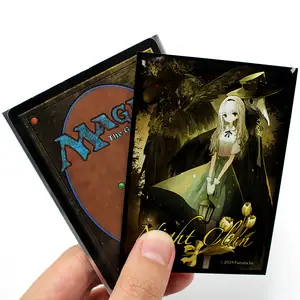 Anime Card sleeves Art Printed Sexy Holographic Yugioh MTG TCG Custom Plastic Card Sleeve