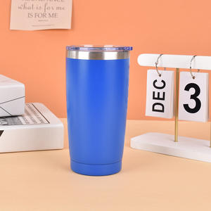 Gobelet isotherme de 20 oz avec couvercles, tasse à café thermique à double paroi en acier inoxydable pour la maison, le bureau - Product Image 5