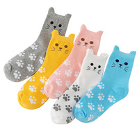 Drôle mignon Logo personnalisé 100% coton respirant impression sur chaussettes broderie OEM LOGO femmes chaussettes d'équipage séchage rapide