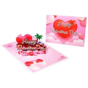 Carte de vœux 3D pop-up artisanale pour la Saint-Valentin, les anniversaires, la fête des mères, les anniversaires de naissance - Product Image 3