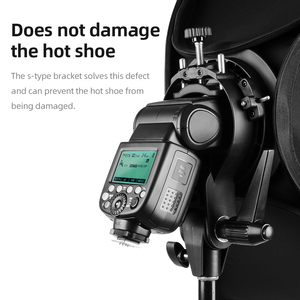 Godox 40Cm 50Cm <span class=keywords><strong>60Cm</strong></span> 80Cm Ajustable Speedlight Flash <span class=keywords><strong>Softbox</strong></span> + S Loại Bracket Bowens Núi Kit Cho Speedlite Studio Chụp - Product Image 3