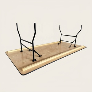 243cm*91cm <strong>Long</strong> Outdoor Modern Panel <strong>Foldable</strong> Solid Wood Hotel Wedding Dining <strong>Tables</strong> - Product Image 1