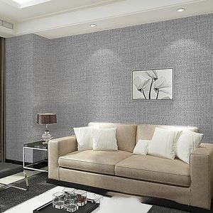 ORON DECO Carta da Parati Adesiva Rimovibile 3D in Vinile Effetto Lino, Basso MOQ, Prezzo all'Ingrosso - Product Image 5