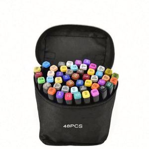 Juego de Marcadores de Arte de Doble Punta con Base de Alcohol, 80 Colores, para Niños y Adultos - Para Colorear, Dibujar y Pintar - Product Image 1