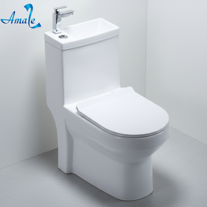 Ensemble lavabo et toilettes combinés en céramique pour salle de bain, Sanitary Ware Singapore - Product Image 4