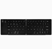 Clavier sans fil pliable adapté aux tablettes, iPad, téléphones portables, ordinateurs portables, utilisation générale au bureau, pour la saisie