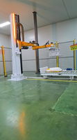 Robot de palettisation robuste à 4 axes de type colonne, machine de palettisation automatique de sacs avec pince à fourches pour la manutention des matériaux