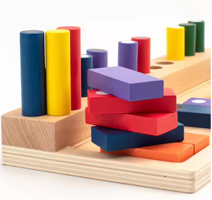 Autisme jouets éducatifs sensoriels jouets éducatifs <span class=keywords><strong>en</strong></span> <span class=keywords><strong>bois</strong></span> pour enfants d'âge préscolaire autre bébé éducation précoce boîte à <span class=keywords><strong>outils</strong></span> souvenirs jouets - Product Image 4