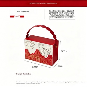 Boîte cadeau <span class=keywords><strong>de</strong></span> luxe en forme <span class=keywords><strong>de</strong></span> château européen, écologique, avec logo personnalisé, dorure or, pour dragées <span class=keywords><strong>de</strong></span> mariage, bonbons et chocolats pour la mariée - Product Image 3