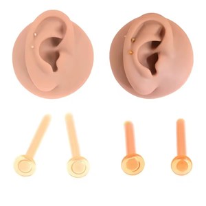 Piercing de Labio Transparente Hipoalergénico de Cristal Amelia, Grueso de 0.8-1.2MM, Joyería Corporal, Retenedor de Piercing de Nariz, Piercing de Nariz para Mujeres y Hombres - Product Image 2