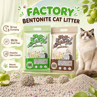 Pasir Kucing Bentonit Ramah Lingkungan Langsung dari Pabrik 8KG Pengontrol Bau 99% Bebas Debu Cepat Menggumpal untuk Pengadaan Distributor