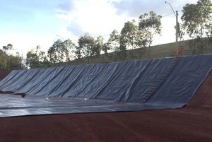 Forro Impermeável da Lagoa Geomembrana do HDPE 1/1.5/2.0mm Grosso Lago Artificial Impermeável Geomembranas Plásticas Impermeáveis - Product Image 4