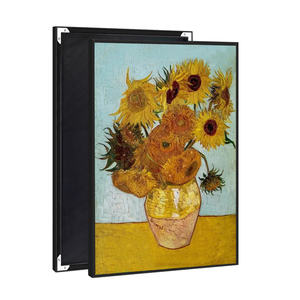 UNIART puro fatto a mano Van Gogh riproduzione del fiore del sole pittura a olio 100% dipinto a mano impressionismo acrilico Artwork decorazione della parete - Product Image 1