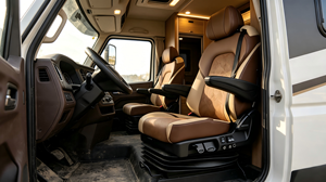 Venta al por Mayor de Asientos Personalizados para Autocaravanas, Asiento de Conductor Ajustable de Cuero de Lujo para Iveco, Ousheng, Baodi, Deyi - Product Image 3