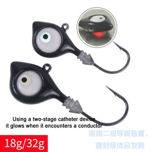 Cabezas de Jig para <span class=keywords><strong>Pesca</strong></span>, 18g 3/0, 32g 5/0, sin Anzuelo, para <span class=keywords><strong>Pesca</strong></span> de Lubina, Venta al por Mayor - Product Image 1