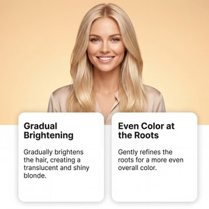 <span class=keywords><strong>Spray</strong></span> éclaircissant pour blondes, rehausse la couleur des <span class=keywords><strong>cheveux</strong></span> blonds, couvre les racines foncées, donne à la chevelure une brillance naturelle, formule douce - Product Image 3
