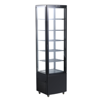 Vitrine Réfrigérée Commerciale Verticale à 3 Portes, Capacité 280L, Plage de Température 0-12°C, Acier Inoxydable 304, Contrôle Numérique pour Gâteaux et Boissons