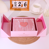 Emballage unique de boîte-cadeau de luxe personnalisé à double porte ouverte magnétique avec insert