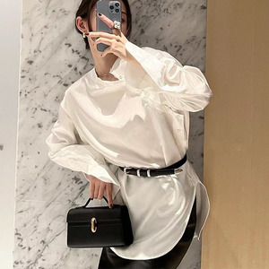 Minimalist Leather Mini <b>Square</b> Clutch With Lock Closure Top Handle Women's Handbag All Seasons Daily Use - Product Image 1