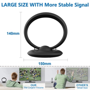 ANTUKO <span class=keywords><strong>Antenne</strong></span> <span class=keywords><strong>TV</strong></span> numérique HD 4K d'intérieur à bonnes performances, <span class=keywords><strong>prix</strong></span> d'usine, avec amplificateur, certifiée CE/FCC - Product Image 5