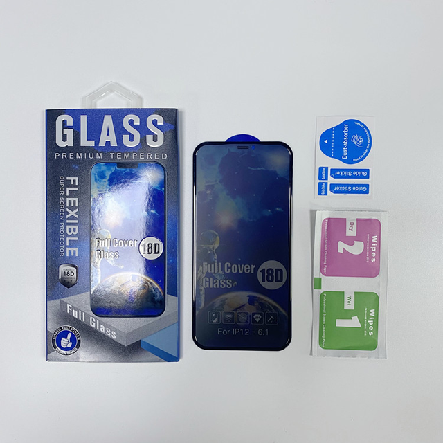 18D Privacy Airbag Tempered Glass Anti Broke Edge Screen Guard Full Coverage Protector for iPhone 13 Mini 13 Pro Max 6.1 6.5 6.7