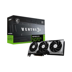 การ์ดจอใหม่สำหรับเล่นเกม RTX 5070 Ti 16G Ventus 3X OC GDDR7 256-bit 2497 MHz DisplayPort X 3 2.1a - Product Image 1
