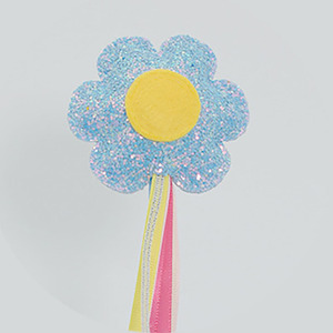 Varita de Hada Infantil con Lentejuelas de Flores y Borlas Brillantes, Hecha a Mano, para Halloween, Ramadán, Graduación, Espectáculos y Actuaciones - Product Image 6