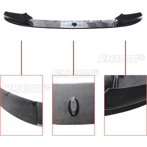 For BMW F10 5 Series 535i 528i M Sport 2011-2016 <b>Car</b> Front Bumper Lip Trim Body Kit <b>Diffuser</b> Splitters Carbon Fiber Style 2015 - Product Image 6