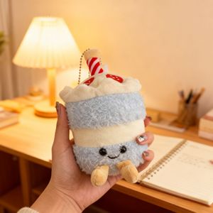 Al por mayor: Colgantes de peluche y llaveros de dibujos animados con relleno de algodón PP suave, serie vegetal (brócoli, maíz) y diseño de pastel - Product Image 5