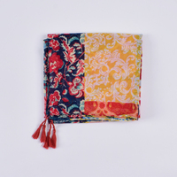 Prêt à expédier – Nouveauté 2025 : Écharpes, foulards et châles ethniques à franges, imprimés floraux bohèmes, pour femme – Collection Printemps – Meilleures ventes