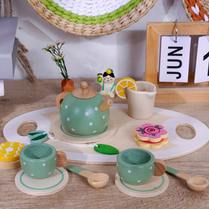 Service à thé en bois Fire Rat, style nordique, jouet de cuisine pour enfants de moins de 14 ans - Product Image 2