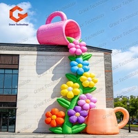Décoration florale gonflable de haute qualité, modèle de tulipe gonflable colorée, décoration florale gonflable