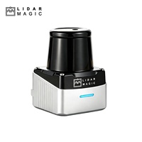 Sensor Lidar Interaktif Lidar Magic A100 40m 200k Titik/detik 50Hz IMU Aman untuk Mata untuk Permainan Bola Imersif Pemasangan di Dinding/Lantai