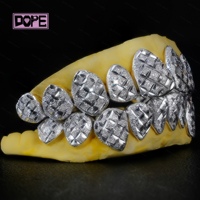 Bijoux fins Hip Hop personnalisé Grillz 925 capuchon en argent Sterling diamant poussière ananas coupe gravure dents Grillz