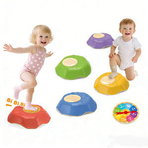 Balance-Trainingssteine Rutschfeste Balance-Blöcke Trittsteine Kinder-Sensorikspielzeug Indoor/Outdoor Sporttrainingssets - Product Image 1